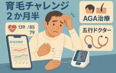 第4回：AGA治療70日─髪は変化無し、血圧は下がり気味。効果はいつ？