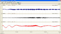 仙台観測点の地震前兆波