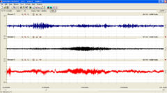 鈴谷観測点の地震前兆波