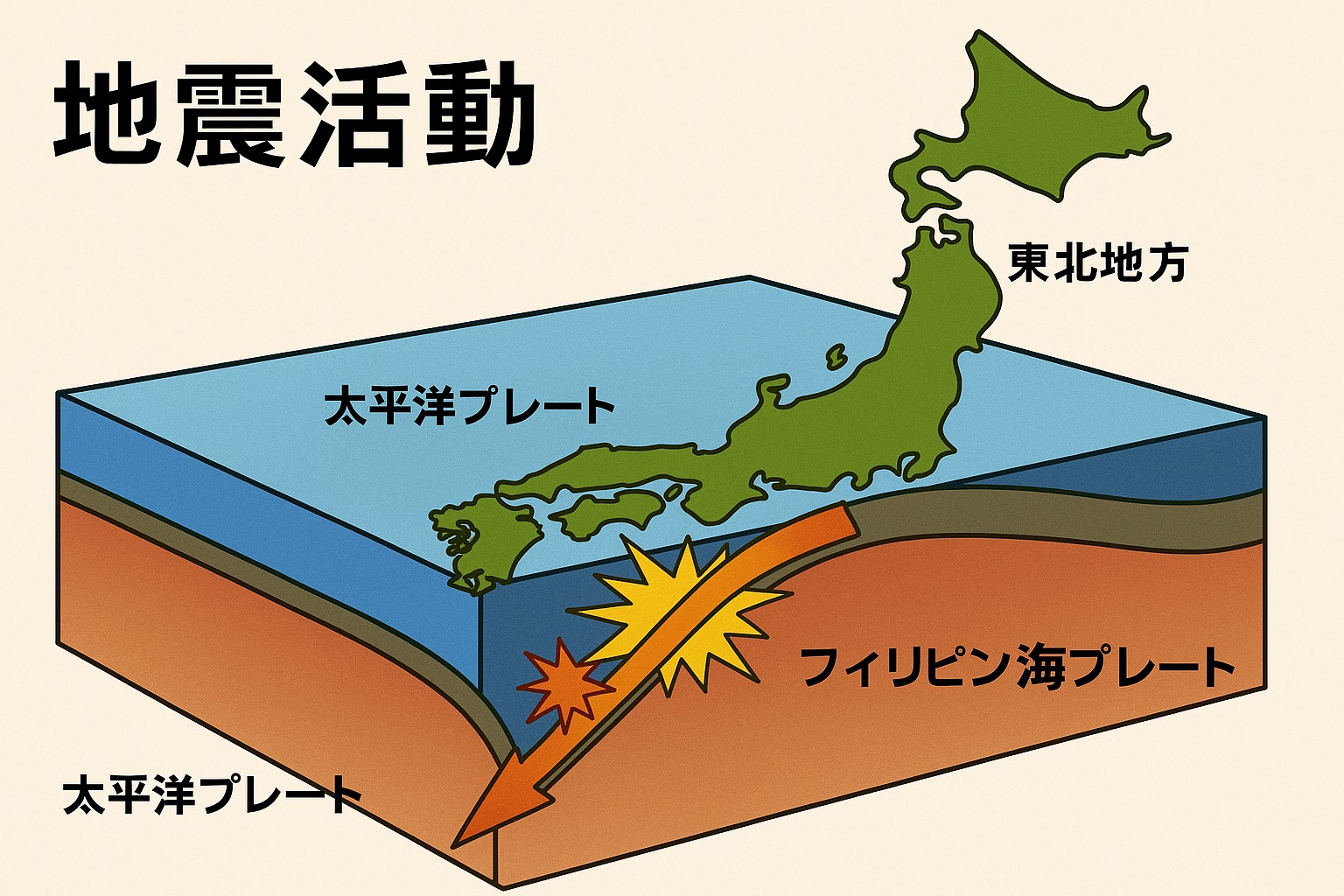 フィリピン海プレートの沈み込み