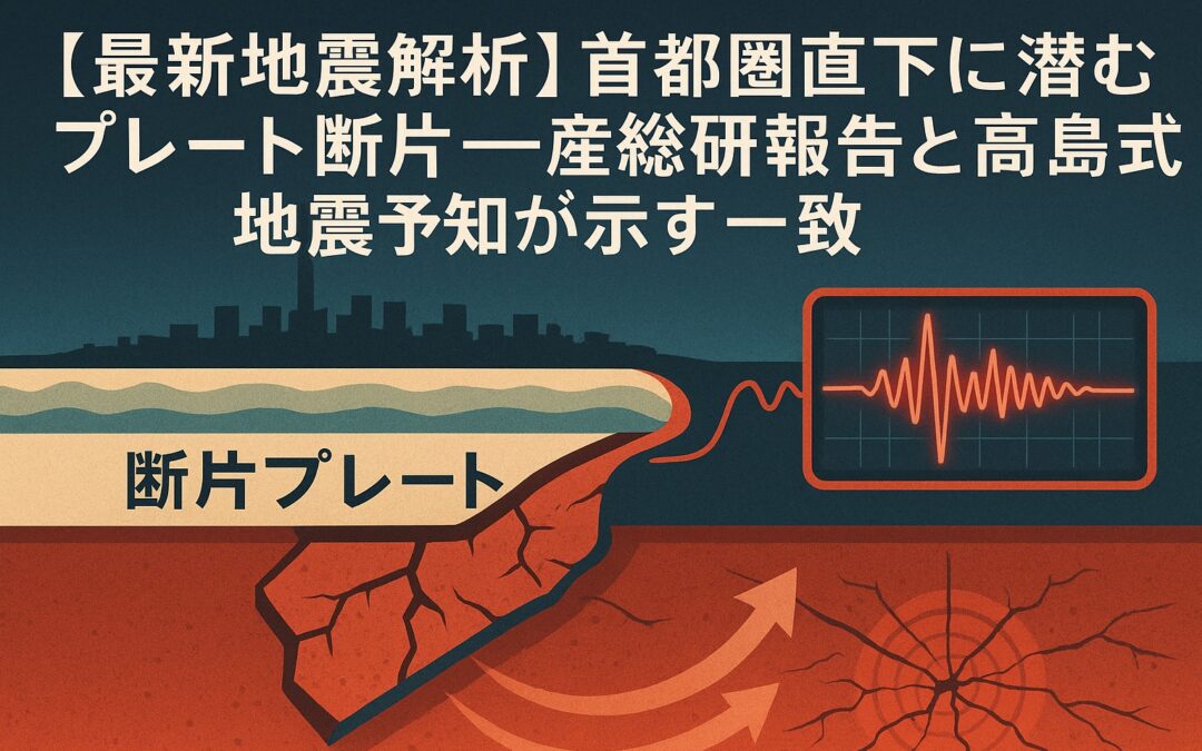 【最新地震解析】首都圏直下に潜むプレート断片―産総研報告と高島式地震予知が示す一致