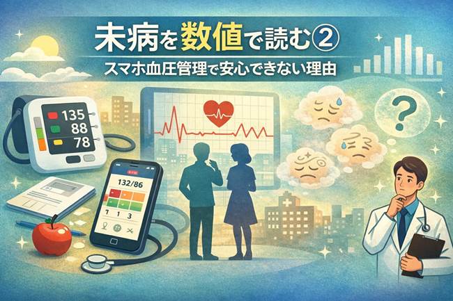 未病を数値で読む② スマホアプリの血圧管理だけではどこか不安になる理由