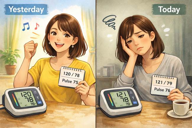 未病を数値で読む⑥昨日と同じ血圧でも今日の体調が違うのはナゼ？
