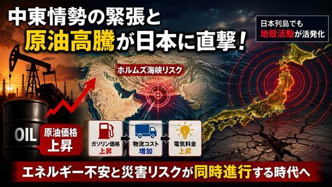 中東情勢と原油高騰の裏で進む日本列島の地殻変動－5月の前兆波解析結果