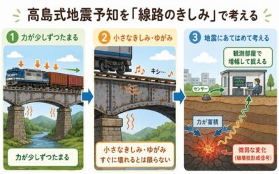 【高島式地震予知】5月後半の地震予測と「線路のきしみ」で地震予知を解説