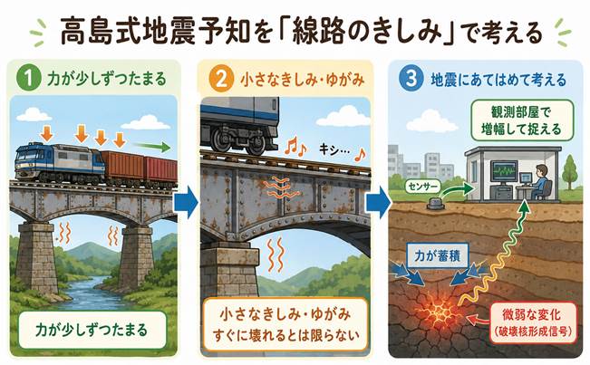 【高島式地震予知】5月後半の地震予測と「線路のきしみ」で地震予知を解説
