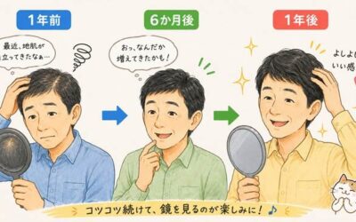 AGA治療1年目の経過報告|見た目は若返り、体調バランスも変化なし