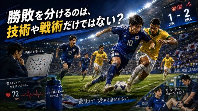 サッカー日本代表のブラジル戦惜敗から考える試合前のコンディション管理