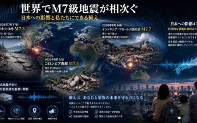 世界でM7級地震が相次ぐ、日本への影響と今週の地震予知